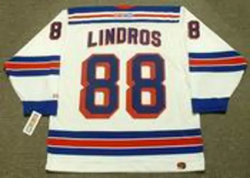 ERIC LINDROS New York Rangers 2002 CCM Throwback Home NHL Jersey 