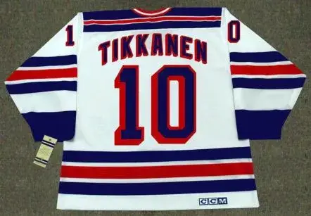 ESA TIKKANEN New York Rangers 1993 CCM Vintage Home NHL Hockey Jersey 