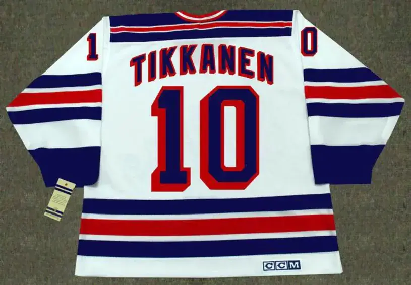 ESA TIKKANEN New York Rangers 1993 CCM Vintage Home NHL Hockey Jersey 