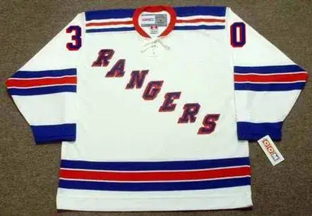 GILLES VILLEMURE New York Rangers 1972 Home CCM Throwback NHL Hockey Jersey