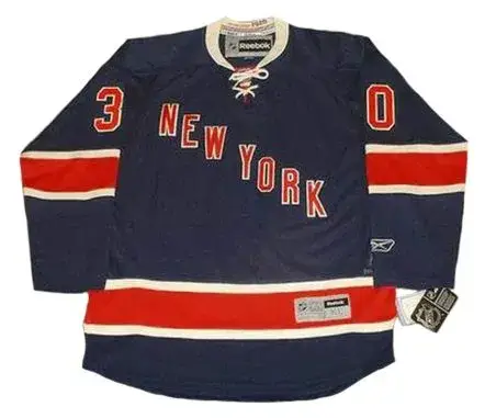 HENRIK LUNDQVIST New York Rangers 2014 REEBOK Throwback NHL Hockey Jersey