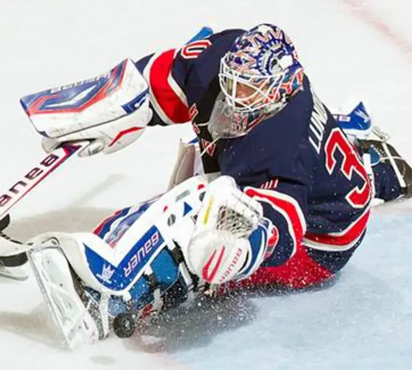 HENRIK LUNDQVIST New York Rangers 2014 REEBOK Throwback NHL Hockey Jersey 