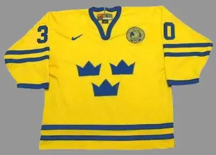 HENRIK LUNDQVIST Team Sweden Nike Olympic Throwback Hockey Jersey