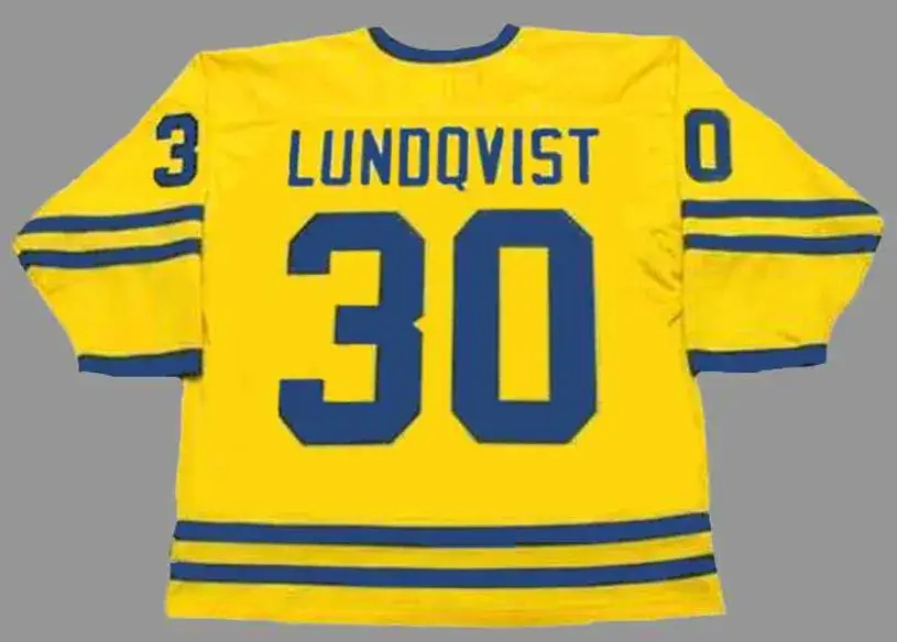 HENRIK LUNDQVIST Team Sweden Nike Olympic Throwback Hockey Jersey 