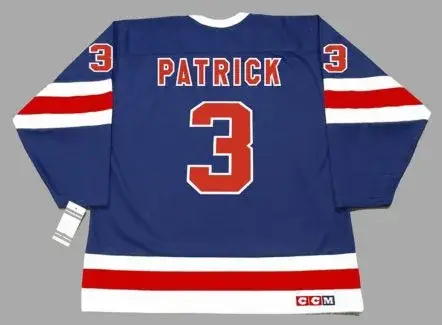 JAMES PATRICK New York Rangers 1991 CCM Vintage Throwback NHL Hockey Jersey 