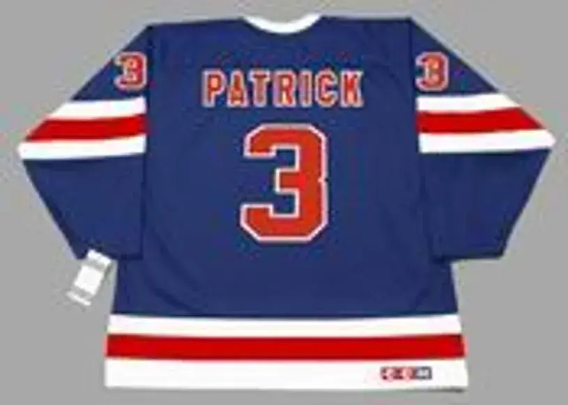JAMES PATRICK New York Rangers 1991 CCM Vintage Throwback NHL Hockey Jersey 