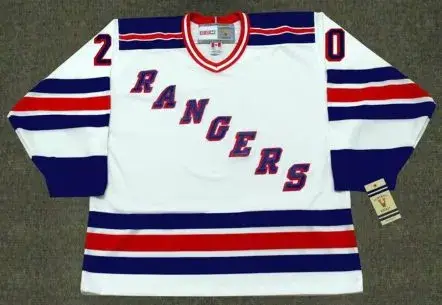 JAN ERIXON New York Rangers 1983 CCM Vintage Home NHL Hockey Jersey