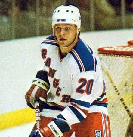 JAN ERIXON New York Rangers 1983 CCM Vintage Home NHL Hockey Jersey 