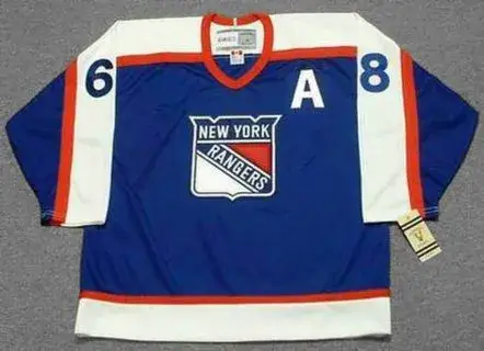 JAROMIR JAGR New York Rangers 1970’s CCM Vintage Throwback NHL Hockey Jersey