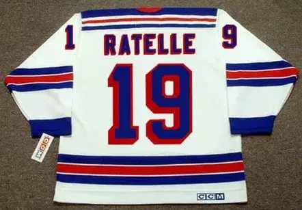 JEAN RATELLE New York Rangers 1972 Home CCM Throwback NHL Hockey Jersey 