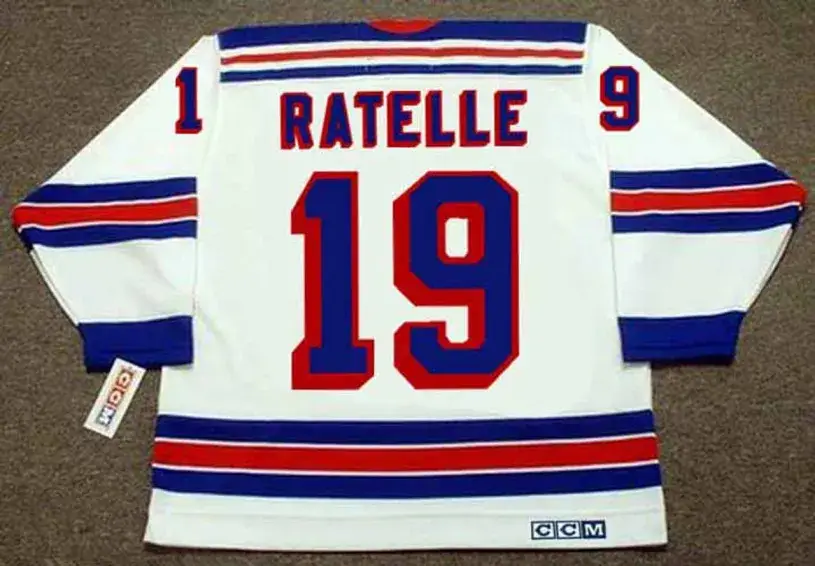 JEAN RATELLE New York Rangers 1972 Home CCM Throwback NHL Hockey Jersey 