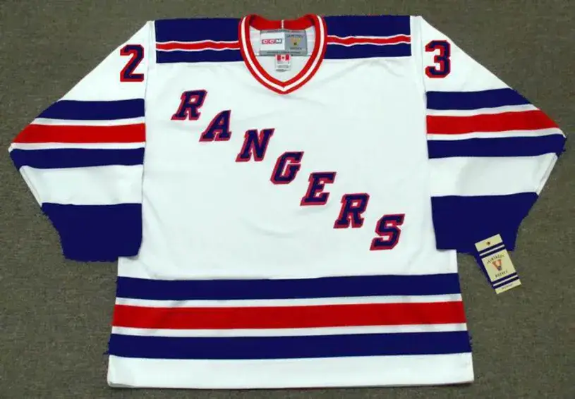 JEFF BEUKEBOOM New York Rangers 1990’s CCM Vintage Home NHL Hockey Jersey