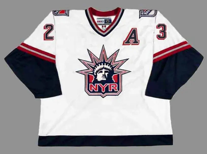 JEFF BEUKEBOOM New York Rangers 1998 CCM Throwback NHL Hockey Jersey