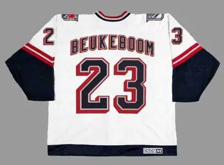 JEFF BEUKEBOOM New York Rangers 1998 CCM Throwback NHL Hockey Jersey 