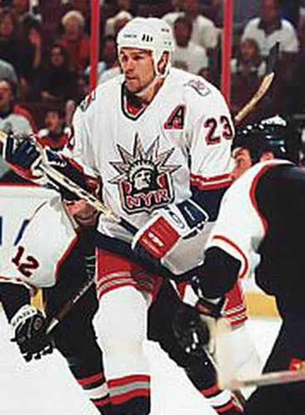 JEFF BEUKEBOOM New York Rangers 1998 CCM Throwback NHL Hockey Jersey 