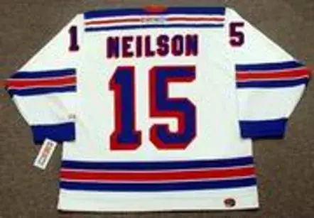 JIM NEILSON New York Rangers 1972 CCM Throwback Home NHL Hockey Jersey 