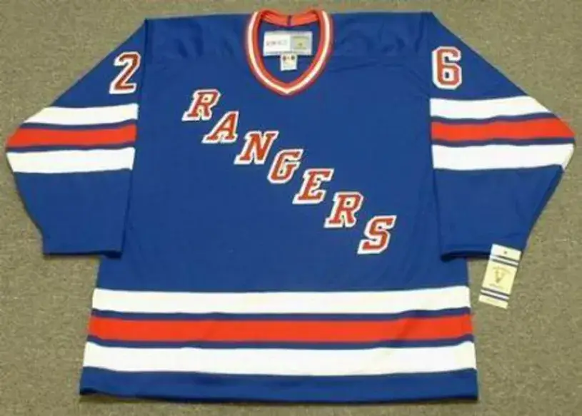 JOEY KOCUR New York Rangers 1990’s CCM Vintage Throwback NHL Hockey Jersey