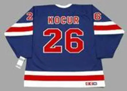 JOEY KOCUR New York Rangers 1991 CCM Vintage Throwback NHL Hockey Jersey 