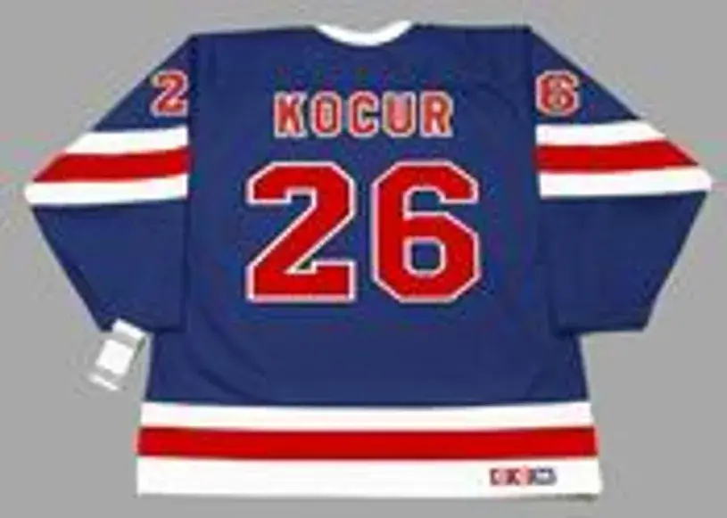 JOEY KOCUR New York Rangers 1991 CCM Vintage Throwback NHL Hockey Jersey 