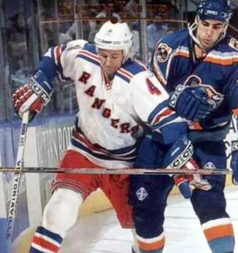 KEVIN LOWE New York Rangers 1993 Home CCM NHL Throwback Jersey 
