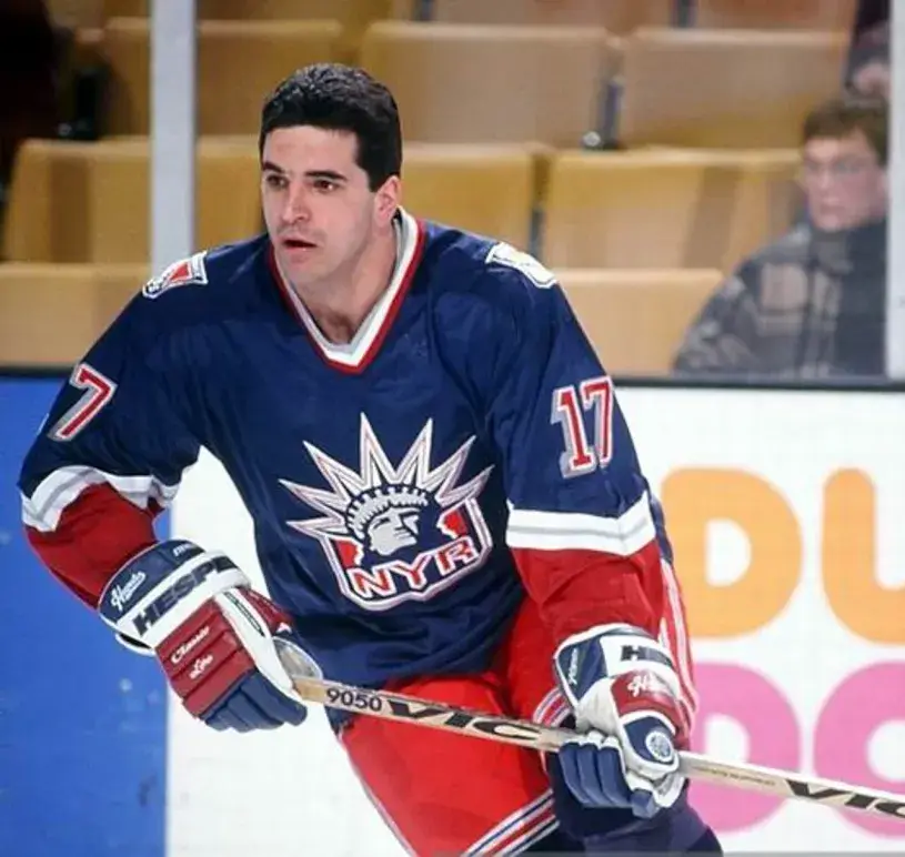 KEVIN STEVENS New York Rangers 1998 CCM Throwback Alternate NHL Jersey 