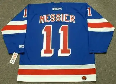 MARK MESSIER New York Rangers 2004 CCM Throwback Away NHL Jersey 