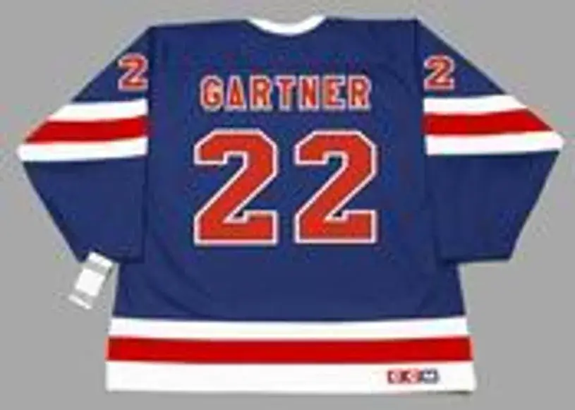 MIKE GARTNER New York Rangers 1991 CCM Vintage Throwback NHL Hockey Jersey 