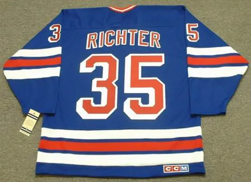 MIKE RICHTER New York Rangers 1990’s CCM Vintage Throwback NHL Hockey Jersey 