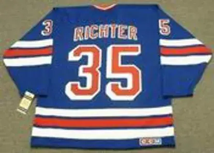 MIKE RICHTER New York Rangers 1990’s CCM Vintage Throwback NHL Hockey Jersey 