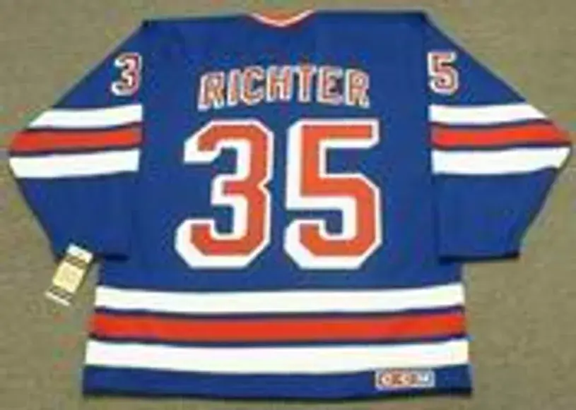 MIKE RICHTER New York Rangers 1990’s CCM Vintage Throwback NHL Hockey Jersey 
