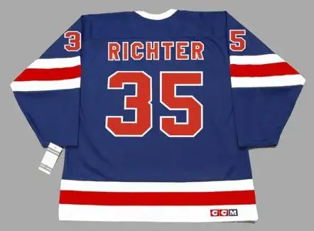 MIKE RICHTER New York Rangers 1991 CCM Vintage Throwback NHL Hockey Jersey 