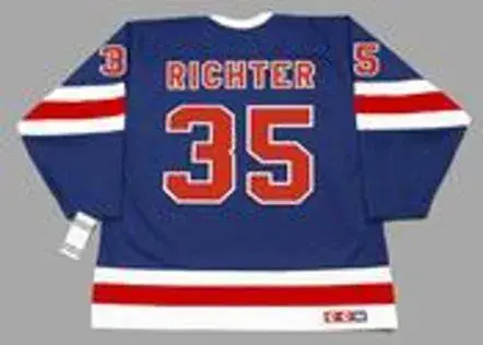 MIKE RICHTER New York Rangers 1991 CCM Vintage Throwback NHL Hockey Jersey 