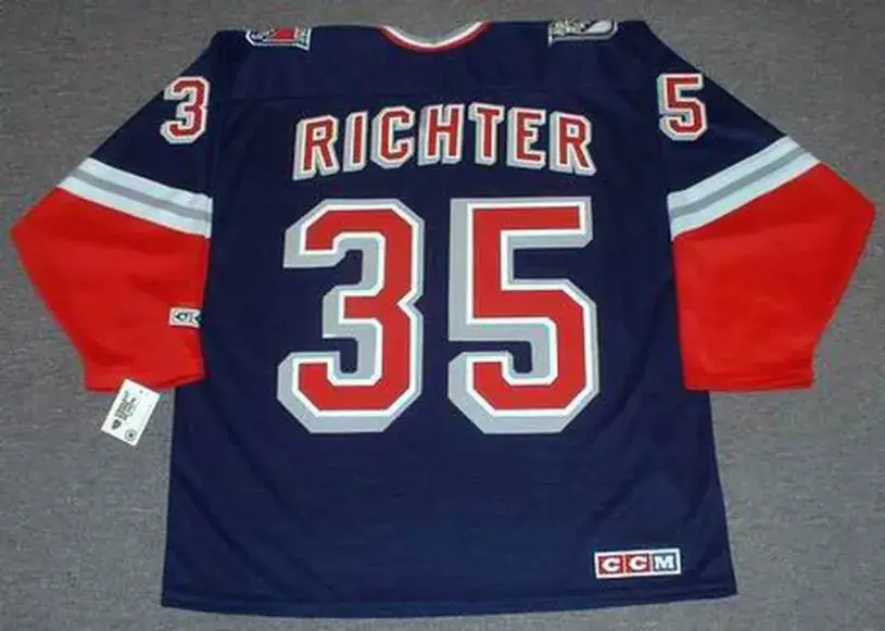 MIKE RICHTER New York Rangers 1996 CCM Throwback Alternate NHL Jersey 