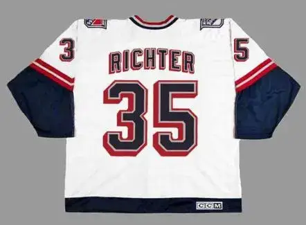 MIKE RICHTER New York Rangers 1998 CCM Throwback Alternate NHL Jersey 