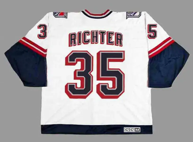 MIKE RICHTER New York Rangers 1998 CCM Throwback Alternate NHL Jersey 