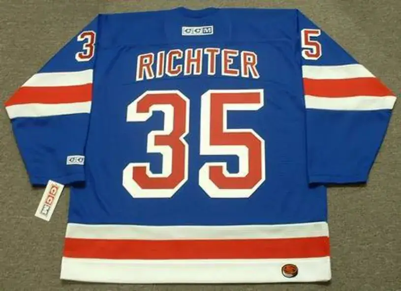 MIKE RICHTER New York Rangers 2003 CCM Throwback Away Hockey Jersey 