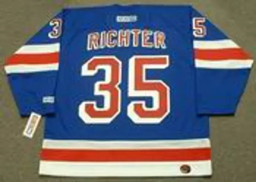MIKE RICHTER New York Rangers 2003 CCM Throwback Away Hockey Jersey 