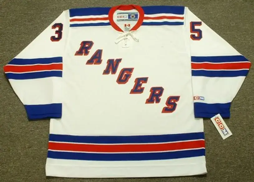 MIKE RICHTER New York Rangers 2003 CCM Throwback Home Hockey Jersey