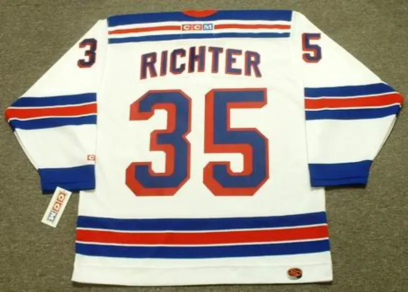 MIKE RICHTER New York Rangers 2003 CCM Throwback Home Hockey Jersey 