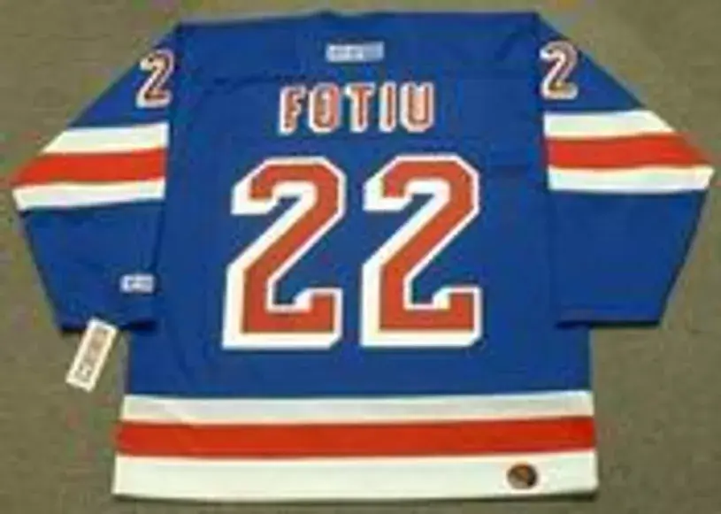 NICK FOTIU New York Rangers 1976 CCM Throwback Hockey Jersey 