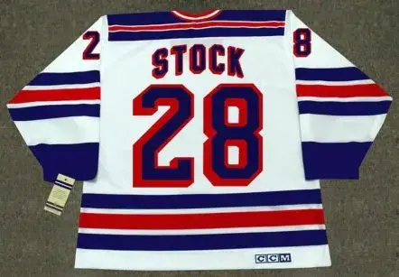 P.J. STOCK New York Rangers 1997 CCM Vintage Home NHL Hockey Jersey 