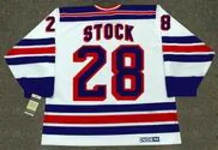 P.J. STOCK New York Rangers 1997 CCM Vintage Home NHL Hockey Jersey 