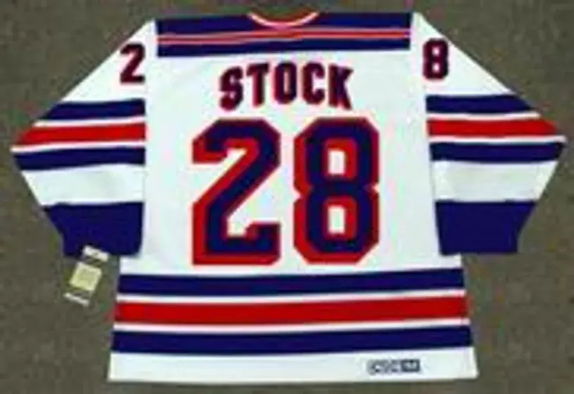 P.J. STOCK New York Rangers 1997 CCM Vintage Home NHL Hockey Jersey 