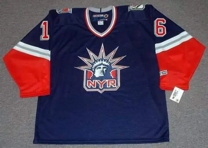 PAT LAFONTAINE New York Rangers 1997 CCM Throwback Alternate NHL Jersey