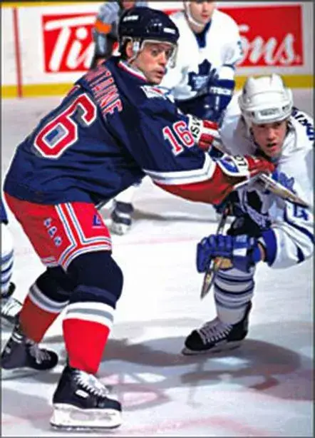 PAT LAFONTAINE New York Rangers 1997 CCM Throwback Alternate NHL Jersey 