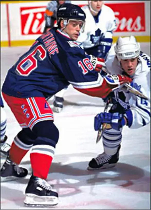 PAT LAFONTAINE New York Rangers 1997 CCM Throwback Alternate NHL Jersey 