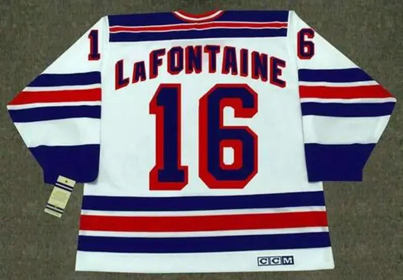 PAT LAFONTAINE New York Rangers 1997 Home CCM Throwback NHL Hockey Jersey 