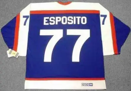 PHIL ESPOSITO New York Rangers 1976 CCM Vintage Throwback NHL Hockey Jersey 