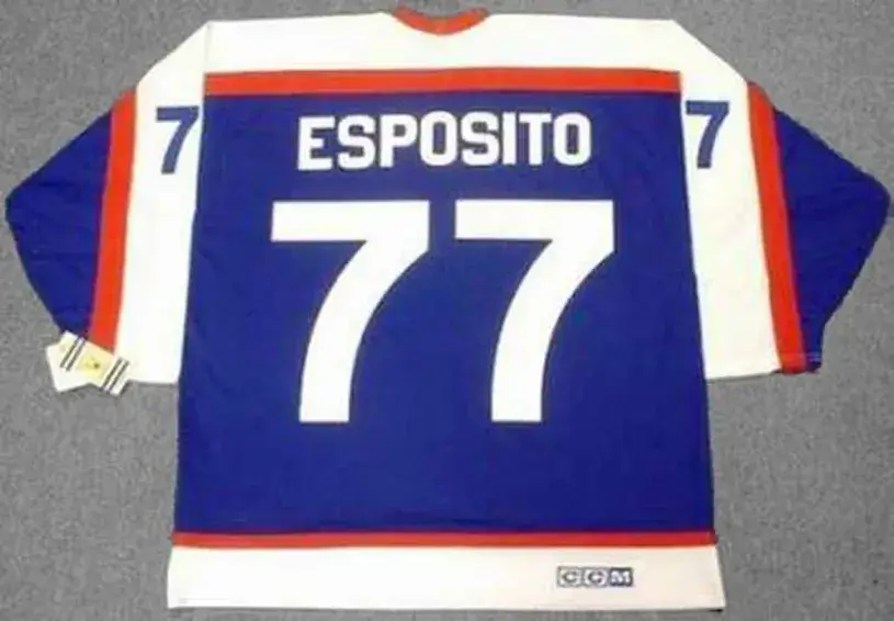 PHIL ESPOSITO New York Rangers 1976 CCM Vintage Throwback NHL Hockey Jersey 