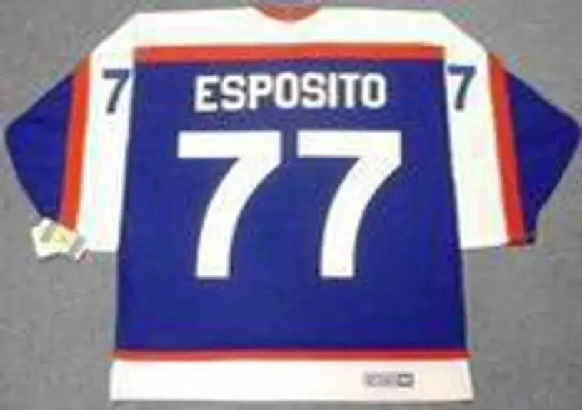 PHIL ESPOSITO New York Rangers 1976 CCM Vintage Throwback NHL Hockey Jersey 